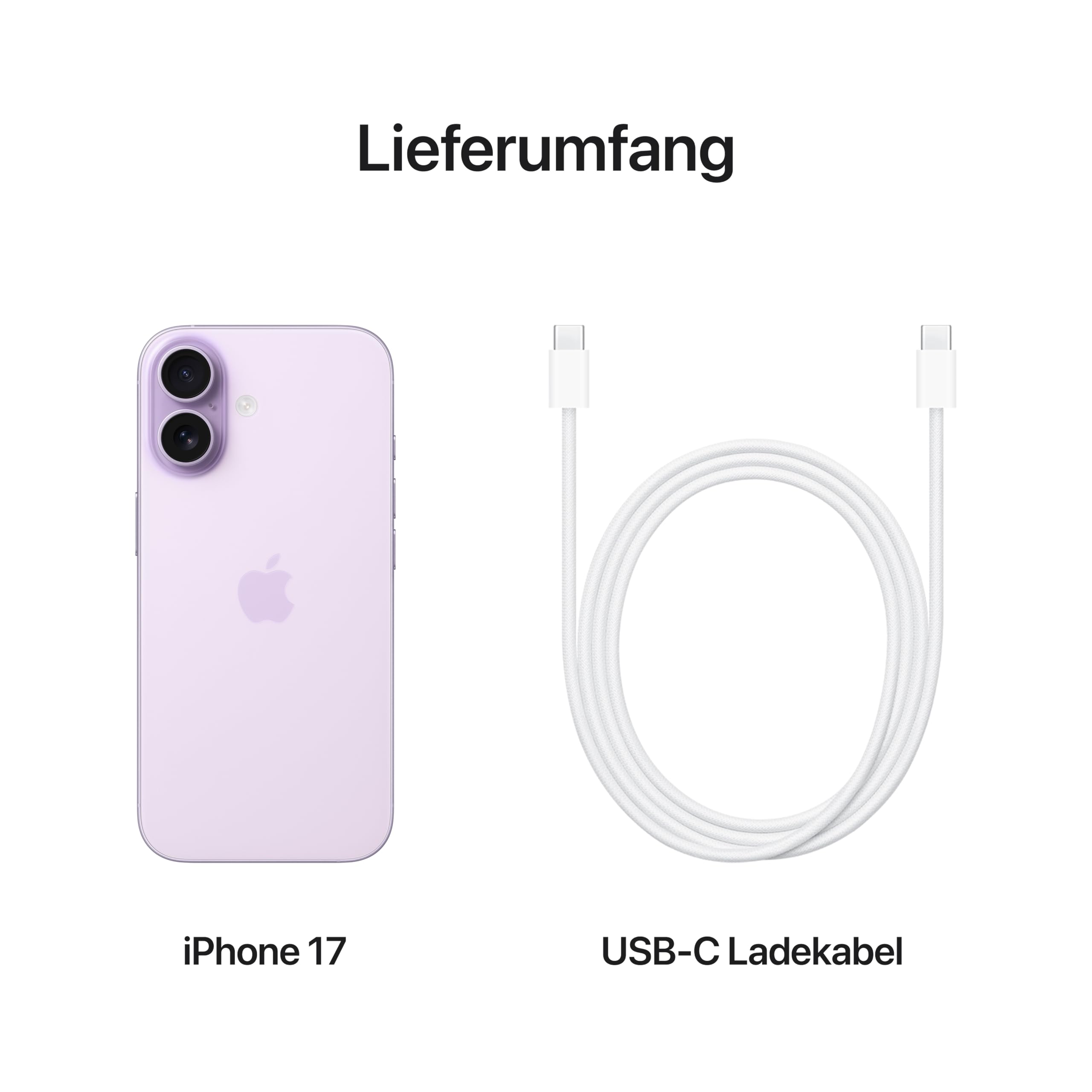 Apple iPhone 17 512 GB Smartphone Lavendel 120 Hz