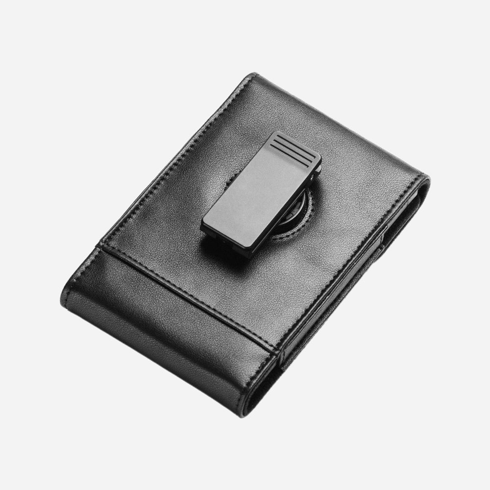Unihertz Titan 2 Ledertasche Holster mit Gürtelclip Schwarz