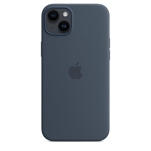 Apple iPhone 14 Plus Silikon Case MagSafe Sturmblau