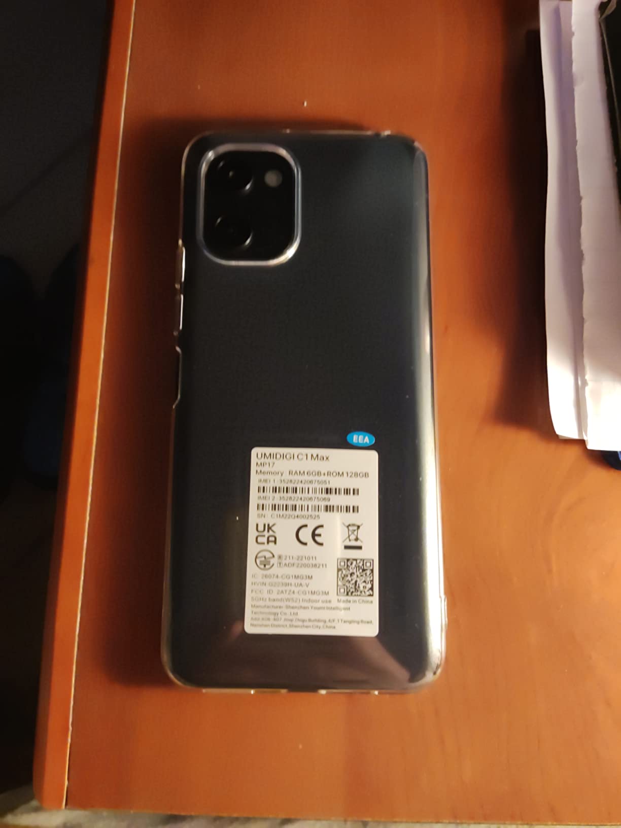 UMIDIGI C1 Max Smartphone 128GB Schwarz 50MP 5150mAh