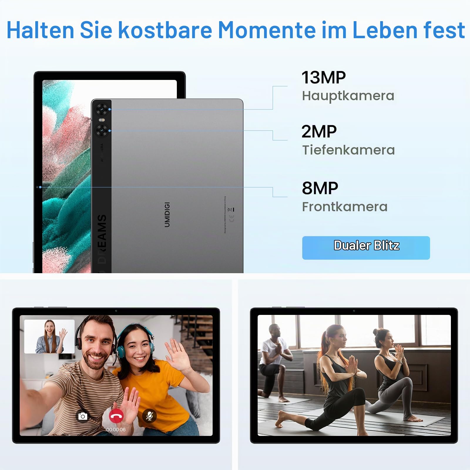 UMIDIGI A13 Tab 10.5 Zoll Tablet 8+128GB 2K mit SIM