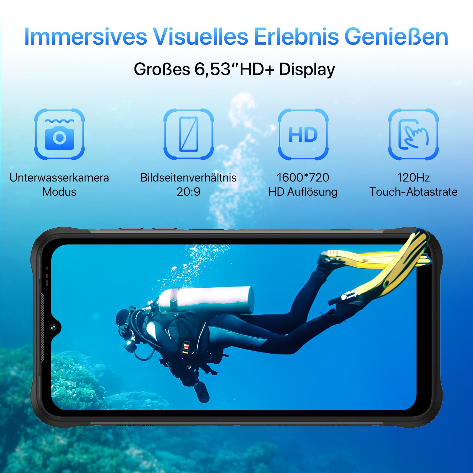 UMIDIGI BISON X20 Smartphone 128GB Outdoor-Handy IP68