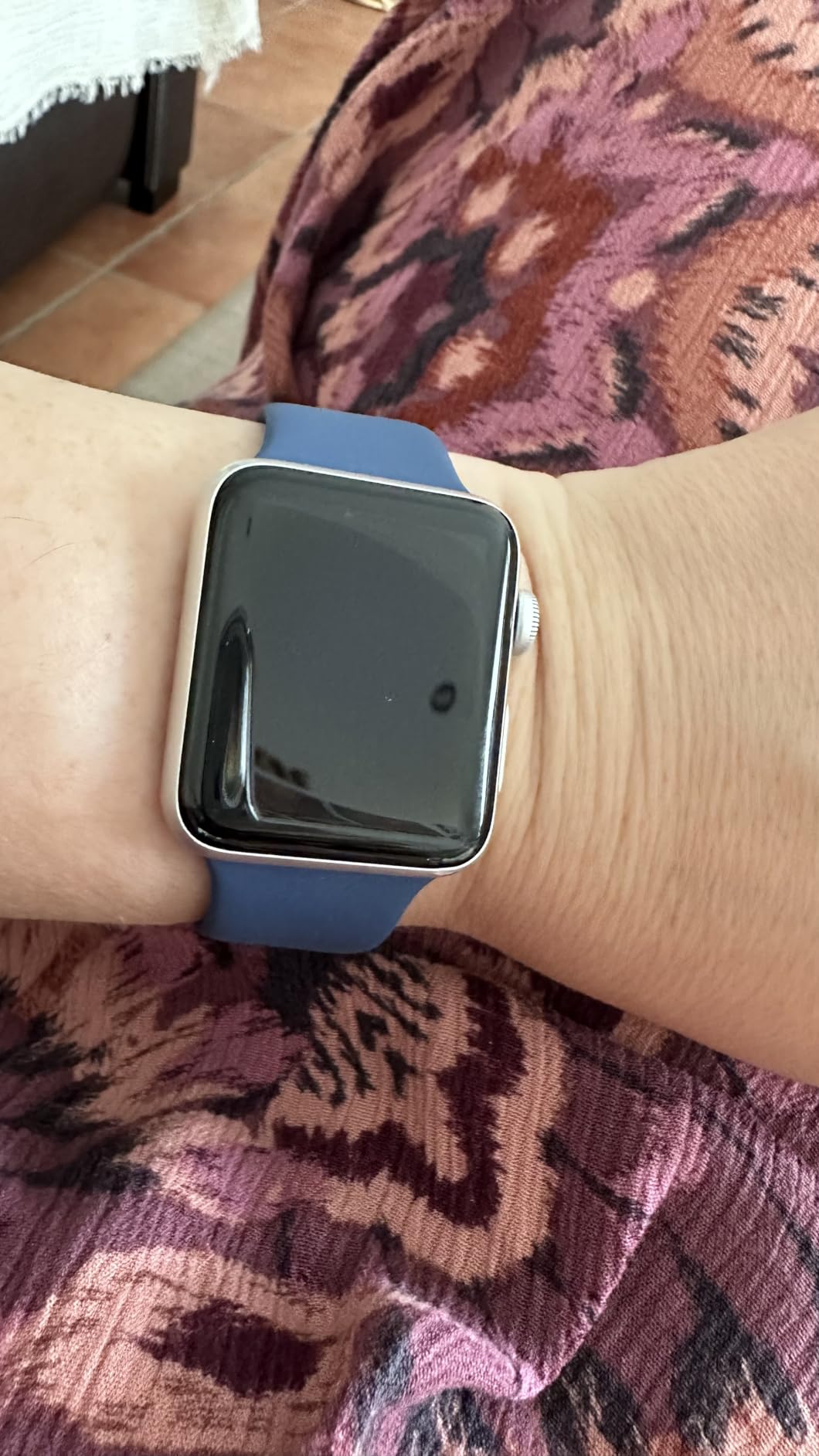 Apple Watch Sportarmband 42mm Blassrosa S/M Fluorelastomer
