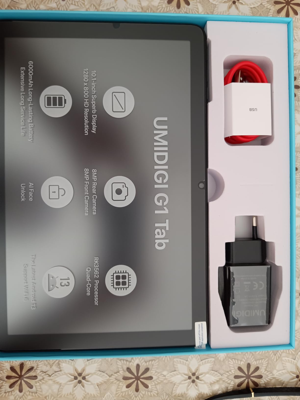 UMIDIGI G1 Tab Tablet 10,1 Zoll 64GB Grau Android 13