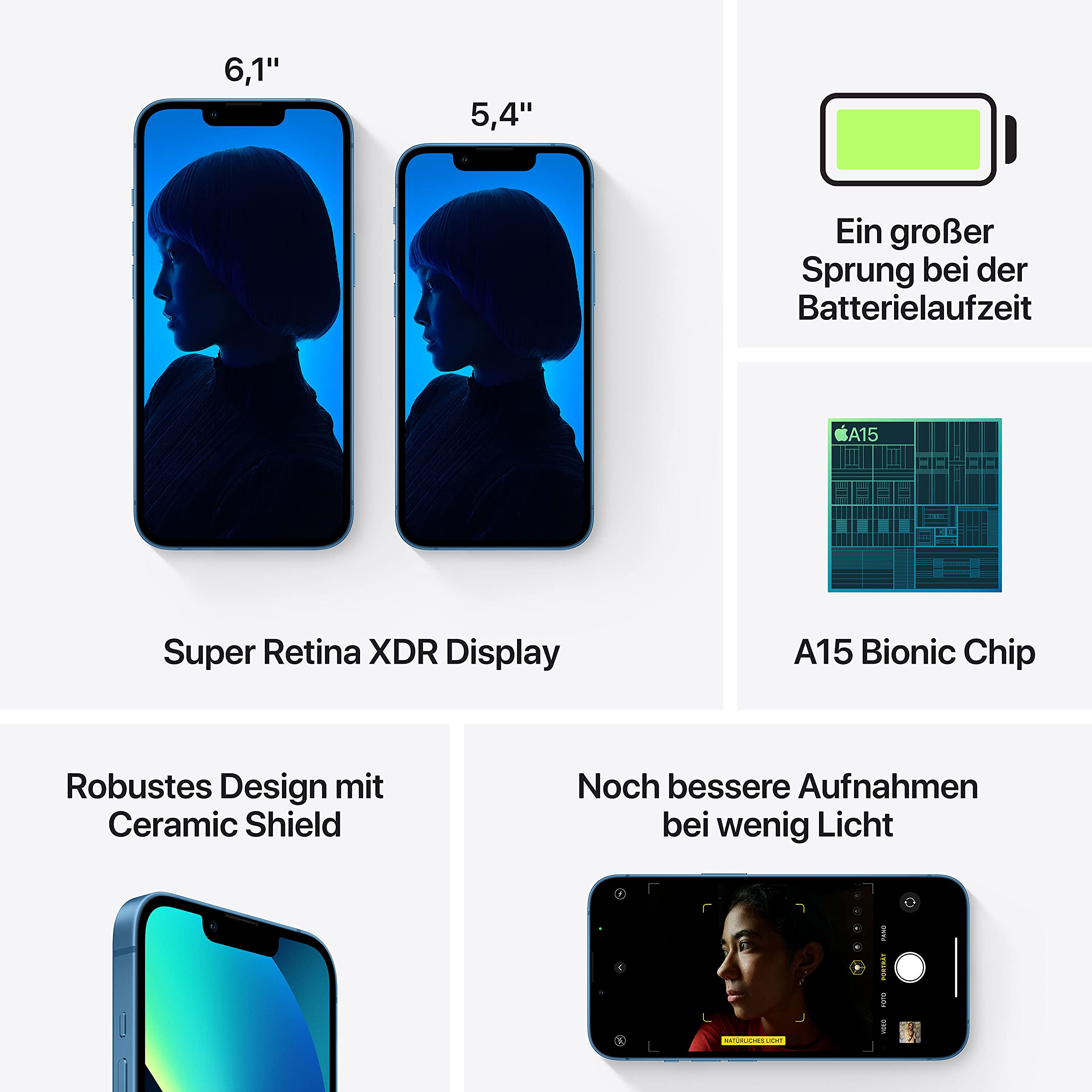 Apple iPhone 13 mini Smartphone 512 GB Blau 5G