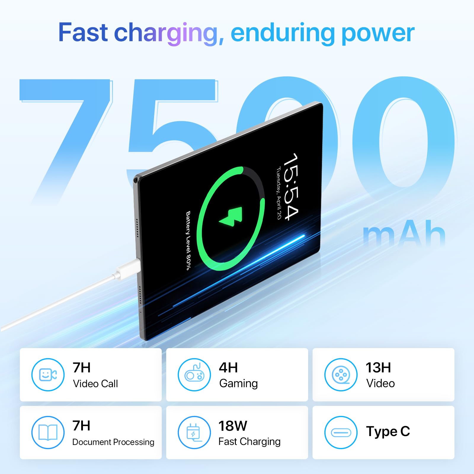 UMIDIGI A13 Tab 10.5 Zoll Tablet 8+128GB 2K mit SIM