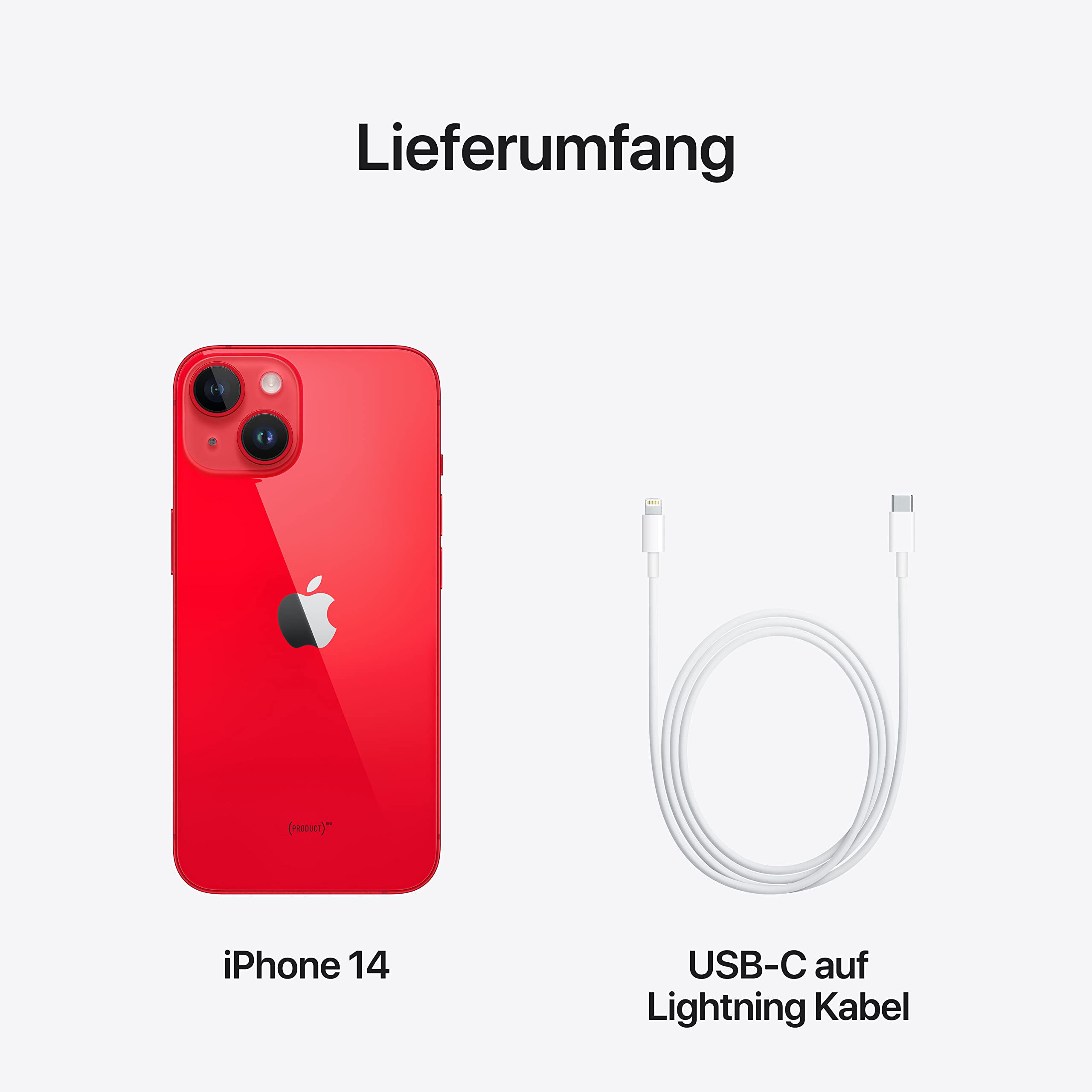 Apple iPhone 14 Smartphone 512GB (Product) RED 6,1"