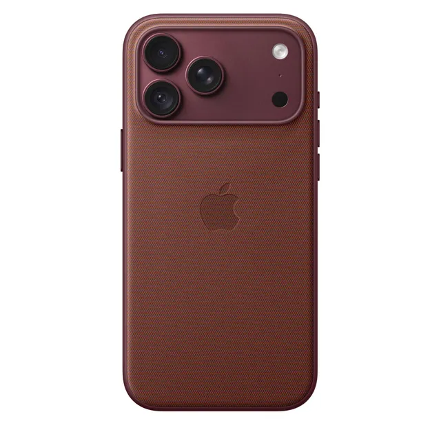 Apple iPhone 18 Pro Max Hülle Burgunder Gewebe