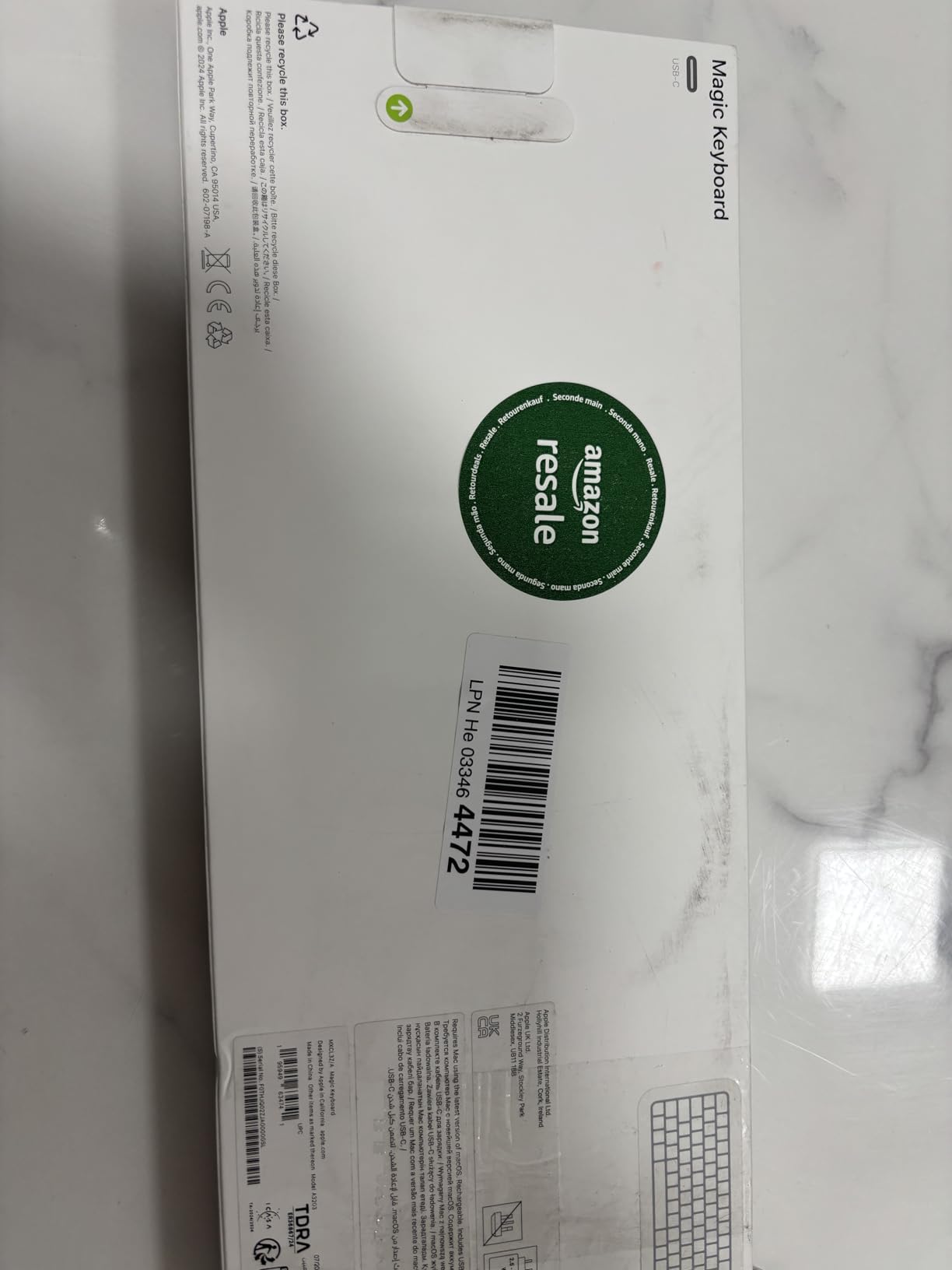 Apple Magic Keyboard Englisch International USB-C kabellos