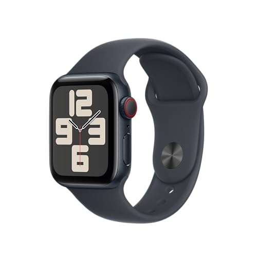 Apple Watch Sportarmband 40 mm Armband Schwarz M/L Fluorelastomer