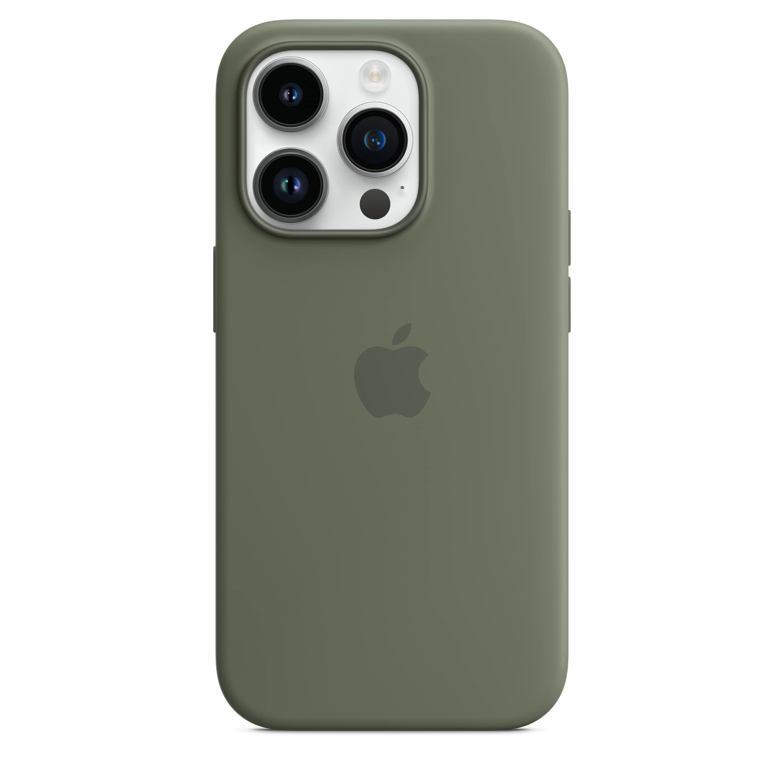 Apple iPhone 14 Pro Silikon Case MagSafe Oliv