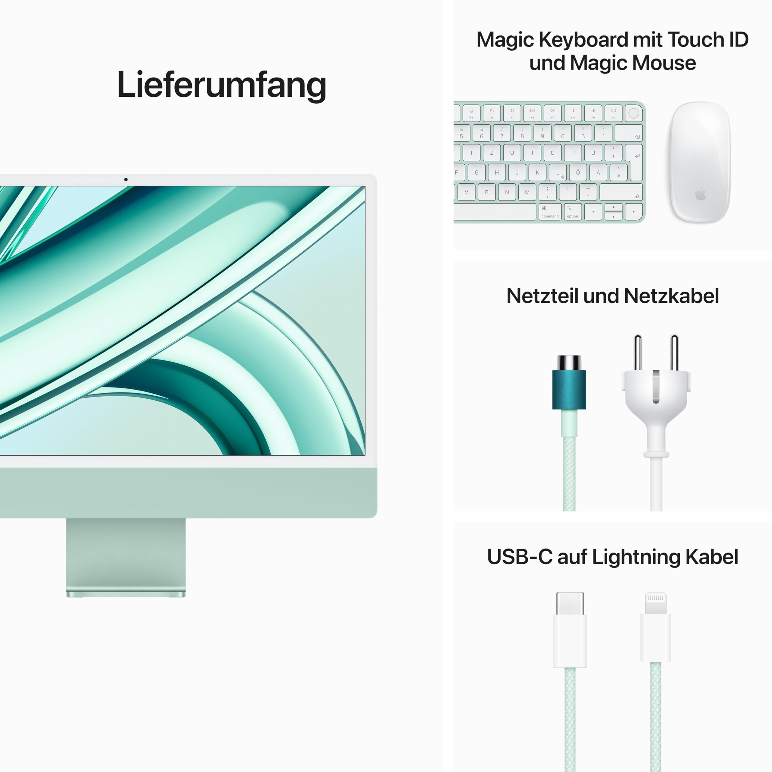 Apple iMac 2023 M3 24 Zoll 4.5K 8GB/512GB Grün