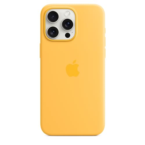 Apple iPhone 15 Pro Max Silikon Case MagSafe Warmgelb