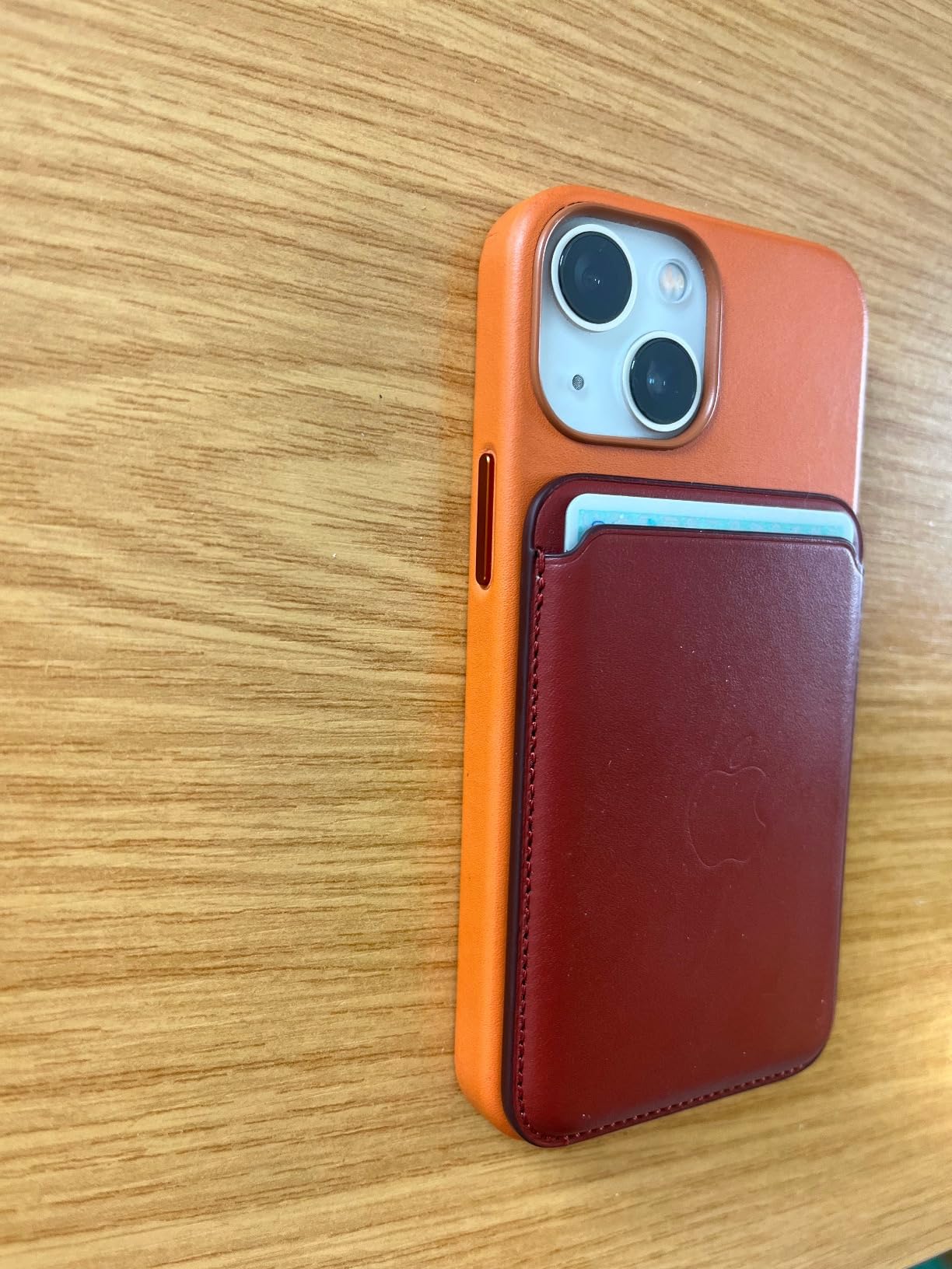 Apple iPhone Leder Wallet Kartenetui Tinte MagSafe 3 Karten