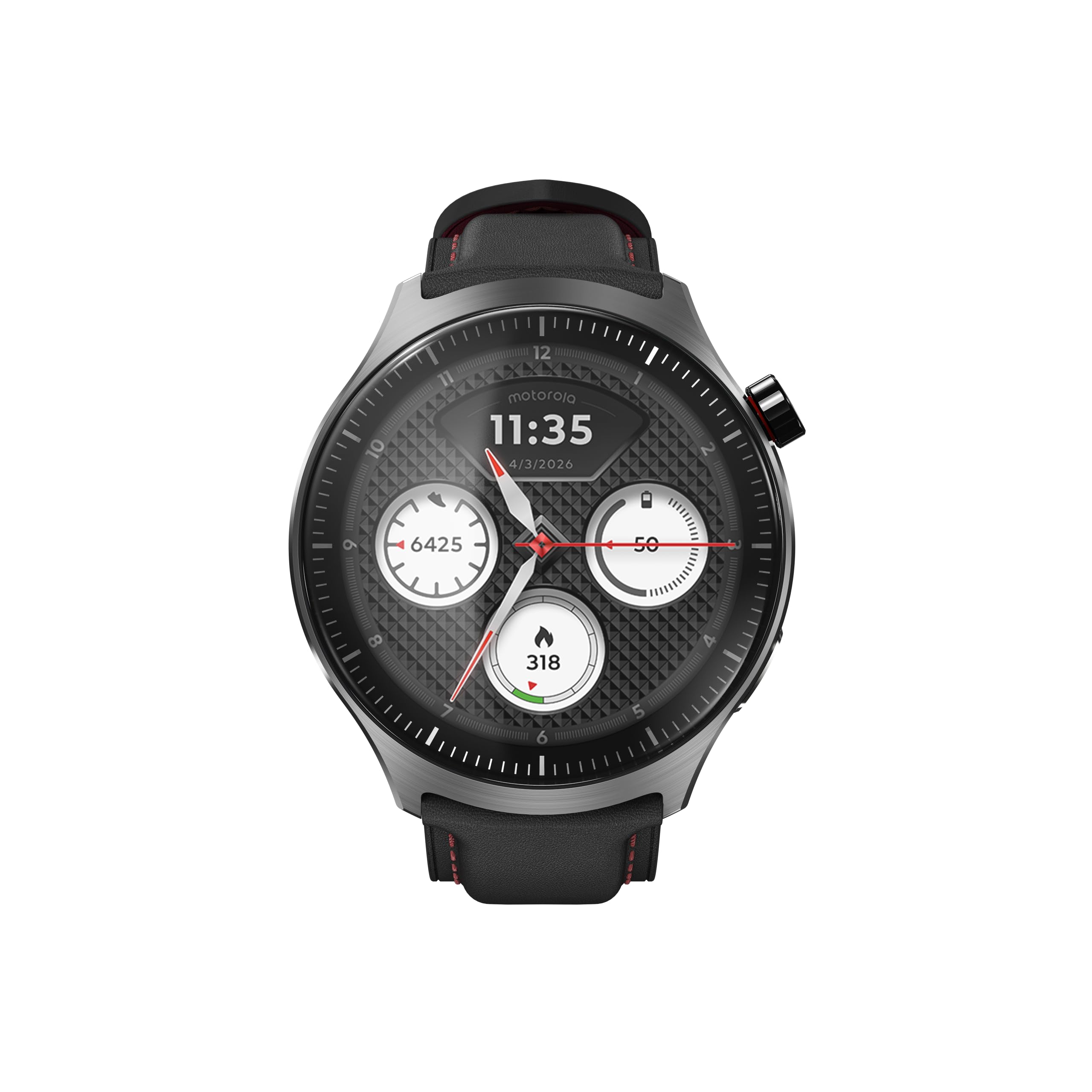 Motorola Moto Watch Polar Smartwatch 47mm Schwarz
