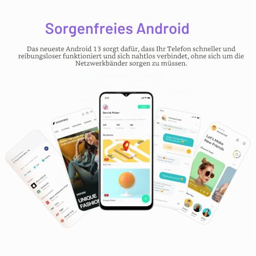 UMIDIGI G5A Smartphone 64GB 6,52 Zoll Violett Android 13