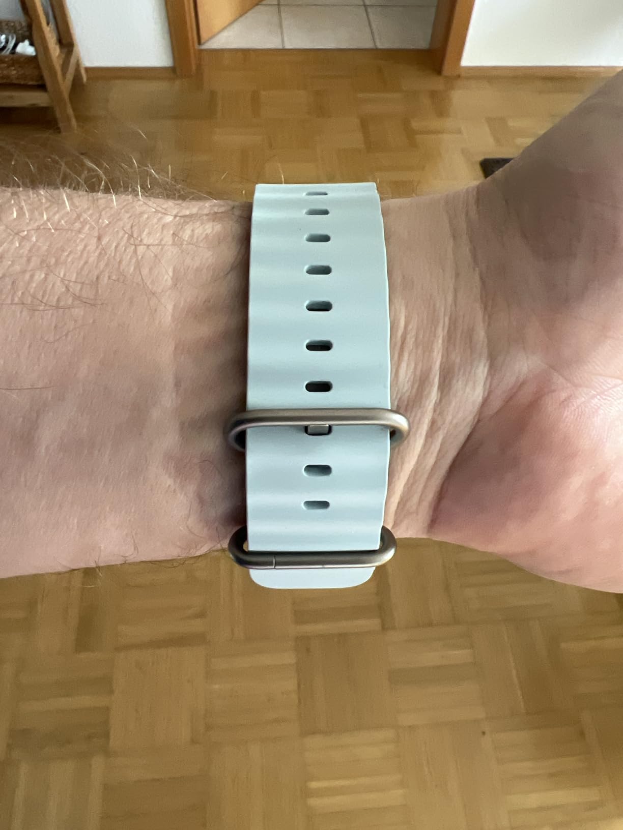 Apple Watch Ocean Band 49 mm Armband Kristallblau Elastomer