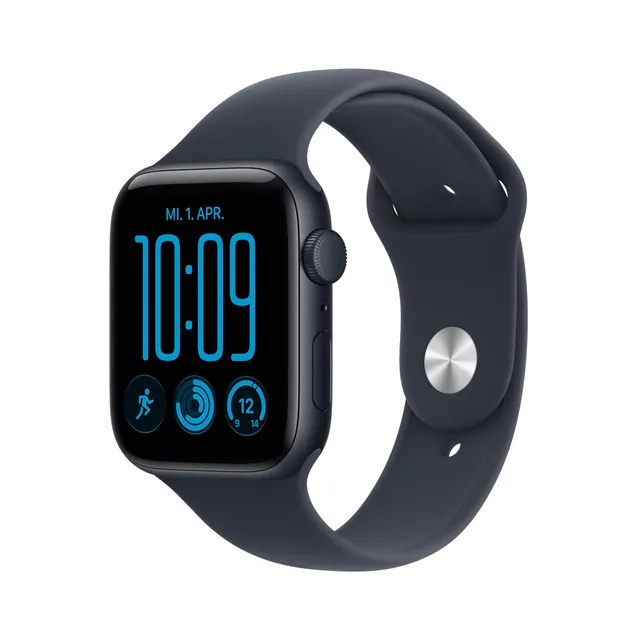 Apple Watch SE 3 GPS 44mm Smartwatch Mitternacht Aluminium