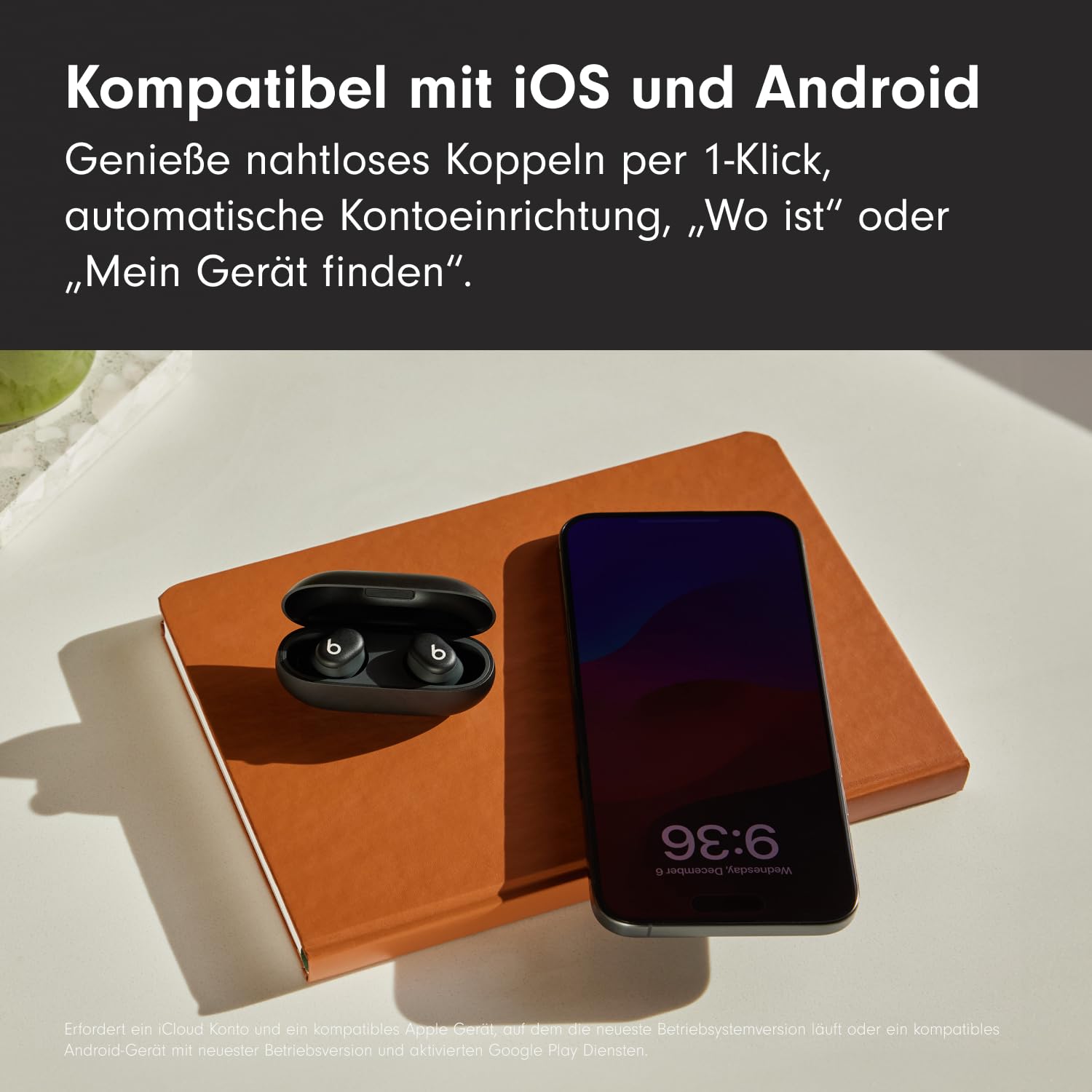 Beats Solo Buds Bluetooth In-Ear Kopfhörer Mattschwarz 18h