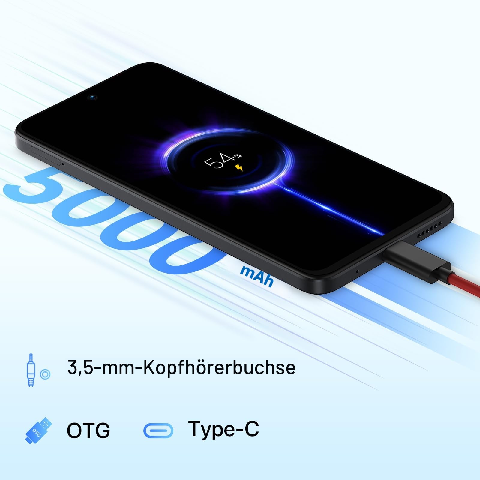 Umidigi Note 100A Smartphone 256GB Schwarz 120Hz