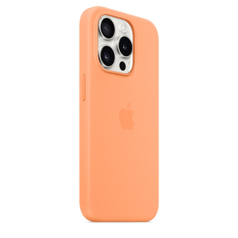 Apple iPhone 15 Pro Silikon Hülle MagSafe Sorbet Orange