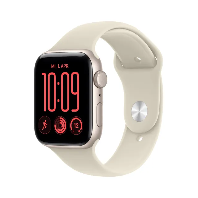 Apple Watch SE 3 GPS 44mm Smartwatch Polarstern Aluminium